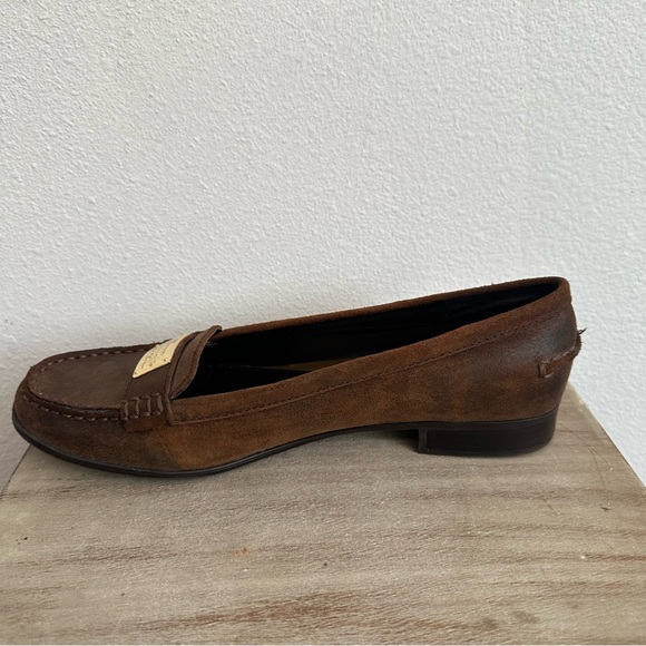 Lauren Ralph Lauren Brown Loafers Slip On Shoes - Picture 8 of 11